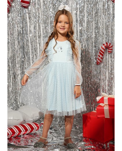 CLE Платье дев. 757256/26г_п, голубой