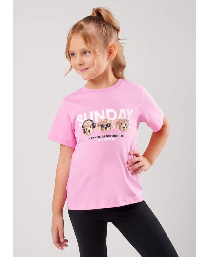 CLE Футболка дев. 756748кд_п1, розовый