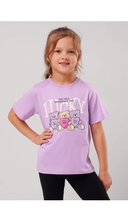 CLE Футболка дев. 756748кд_п1, св.фиолетовый