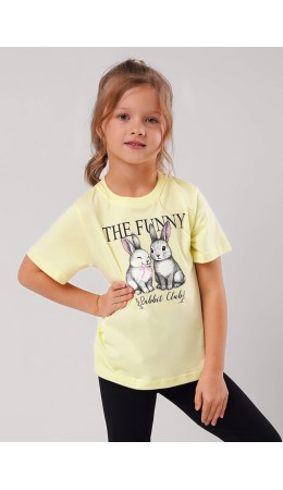CLE Футболка дев. 756748кд_п1, св.жёлтый