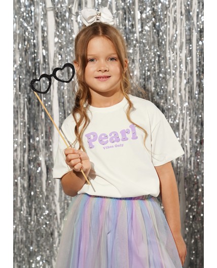 CLE Футболка дев. 757263/26г_п, молочный