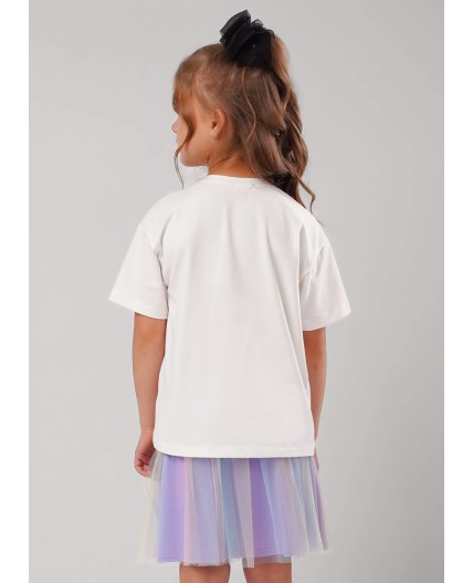 CLE Футболка дев. 757263/26г_п, молочный