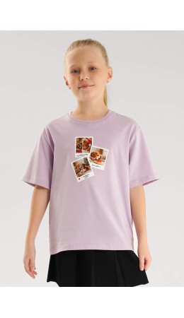 CLE Футболка дет. 757238/28кд_п, св.фиолетовый