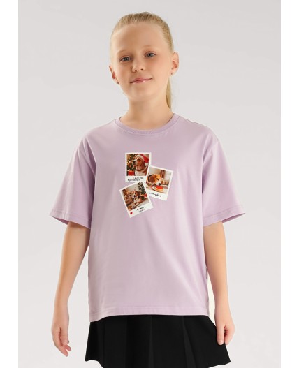 CLE Футболка дет. 757238/28кд_п, св.фиолетовый