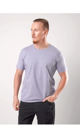 CLE Футболка муж. 650309гн_п, джинсовый/белый