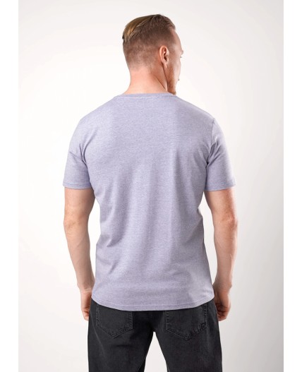 CLE Футболка муж. 650309гн_п, джинсовый/белый