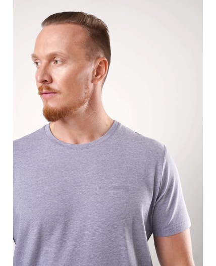 CLE Футболка муж. 650309гн_п, джинсовый/белый