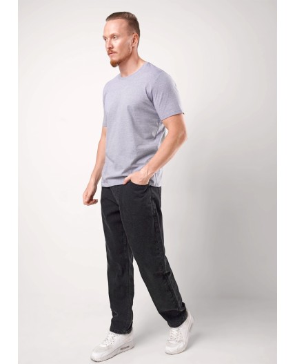 CLE Футболка муж. 650309гн_п, джинсовый/белый