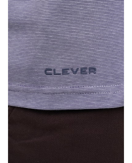 CLE Футболка муж. 650309гн_п, джинсовый/белый