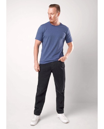 CLE Футболка муж. 650309гн_п, джинсовый/чёрный