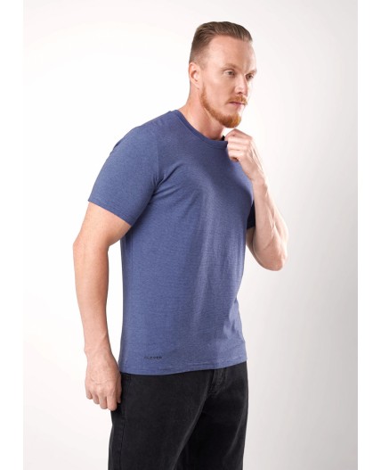 CLE Футболка муж. 650309гн_п, джинсовый/чёрный