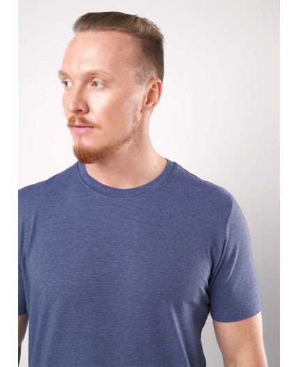 CLE Футболка муж. 650309гн_п, джинсовый/чёрный