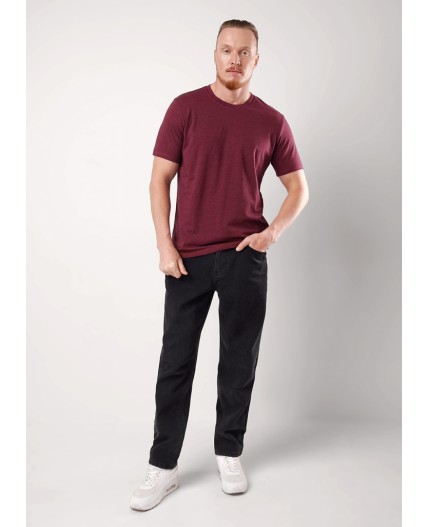 CLE Футболка муж. 650309гн_п, бордовый/чёрный