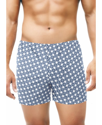 ЭЙС трусы муж 600201 боксеры, белый/джинсовый