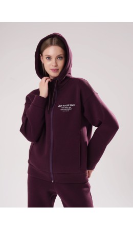 CLE LJ15-106 Куртка жен., т.бордовый