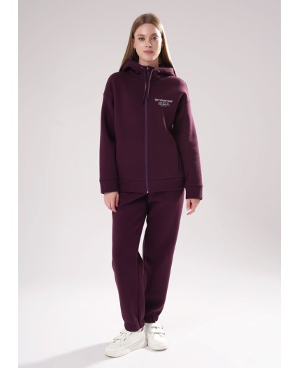 CLE LJ15-106 Куртка жен., т.бордовый