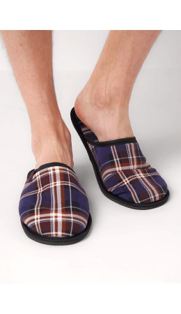 CLE SM450811 Пантолеты муж. домаш., т.синий/белый