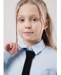 CLE Блузка дев. 753217пн школа, св.голубой