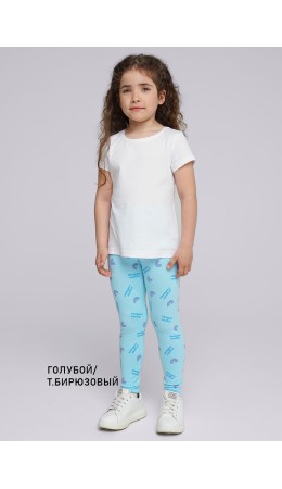 CLE Брюки дев 903633гн, голубой/т.бирюзовый