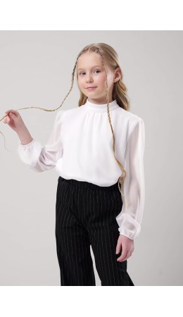 CLE Джемпер дев. 757085г школа, белый