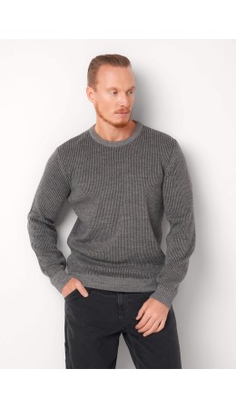 CLE Джемпер муж. 454601/18аш, меланж серый