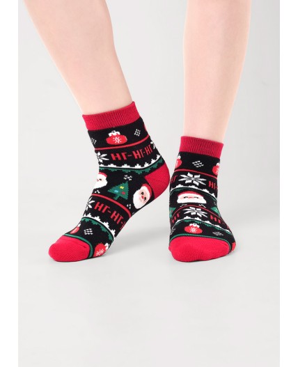 CLE Носки дет.С4551П 16-18,18-20 НГ хл+эл, чёрный