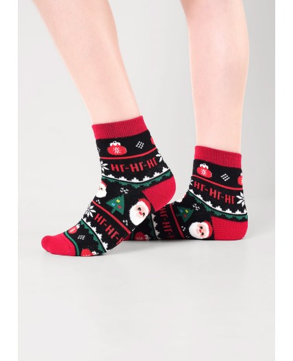 CLE Носки дет.С4551П 16-18,18-20 НГ хл+эл, чёрный