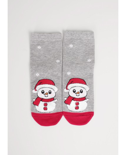 CLE Носки дет.С4557 16-18,18-20 НГ хл+эл, меланж серый