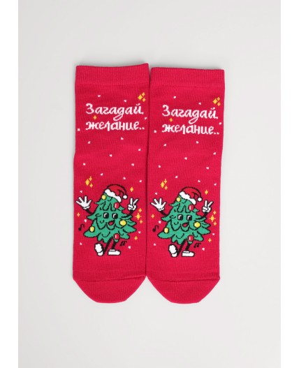 CLE Носки жен.Д2558 НГ хл+эл, красный