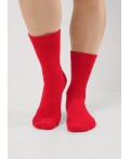 CLE Носки жен.Д955С НГ вышивка синель, красный
