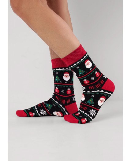 CLE Носки муж.К6551П НГ плюш, чёрный