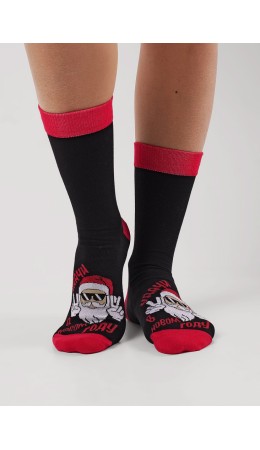 CLE Носки муж.К6558Л НГ хл+эл, чёрный