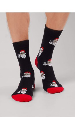 CLE Носки муж.К6559Л НГ хл+эл, чёрный