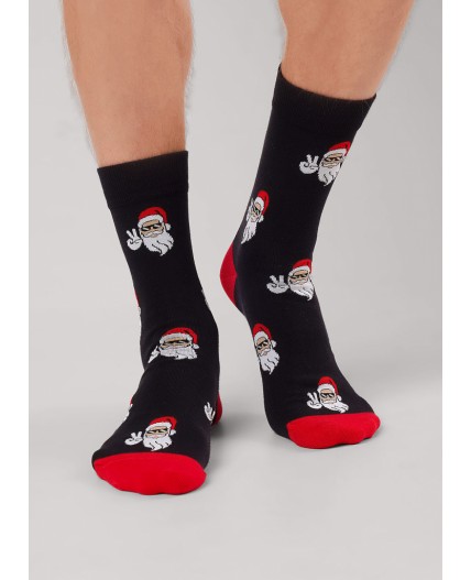 CLE Носки муж.К6559Л НГ хл+эл, чёрный