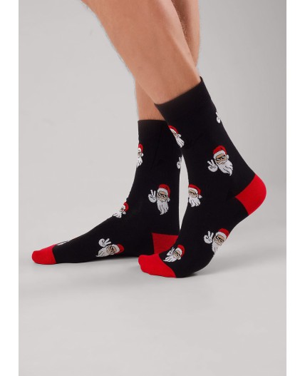 CLE Носки муж.К6559Л НГ хл+эл, чёрный