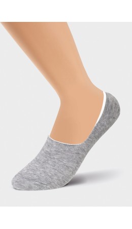 CLE Подследники жен.P200 х/б, меланж серый