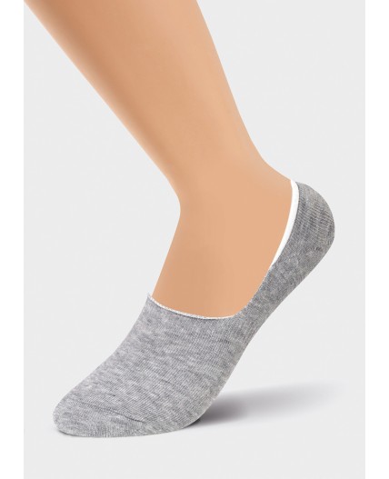 CLE Подследники жен.P200 х/б, меланж серый