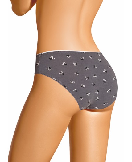 CLE B1210/2 Трусы жен. Жизель, серый/молочный