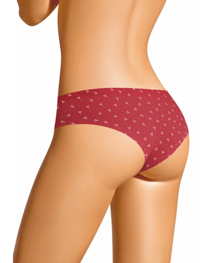CLE BR1202 Трусы жен. Конфетти, красный/молочный