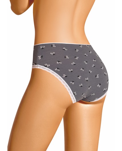 CLE C1210/2 Трусы жен. Жизель, серый/молочный