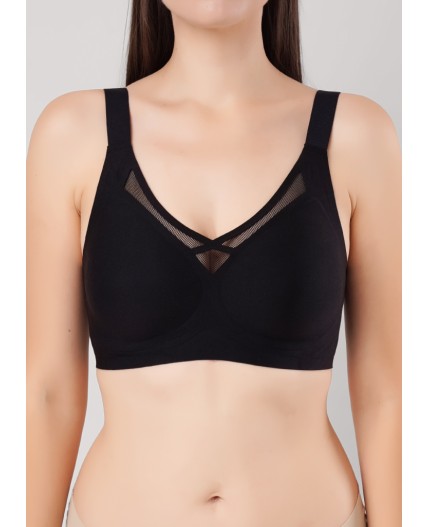 CLE LBR502pk Бюст жен. спорт., чёрный