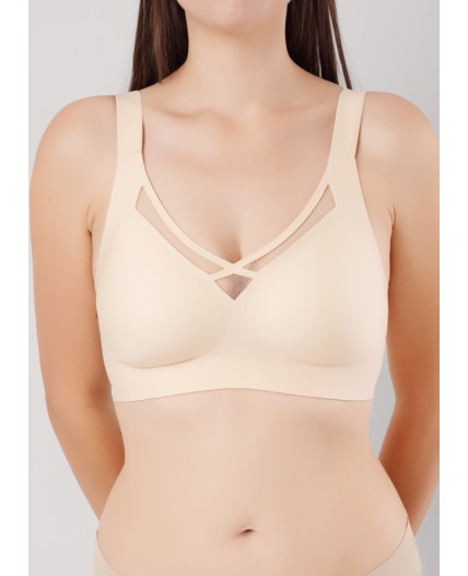 CLE LBR502pk Бюст жен. спорт., св.бежевый