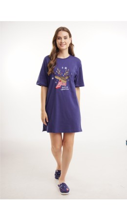 CLE LDR15-1202/1 Платье жен. Конфетти, т.синий