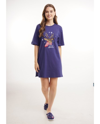 CLE LDR15-1202/1 Платье жен. Конфетти, т.синий