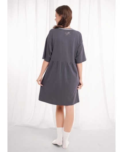 CLE LDR26-1210/1 Платье жен. Жизель, т.серый