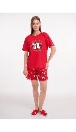 CLE LP15-1202 Набор одежды жен. Конфетти, красный/молочный