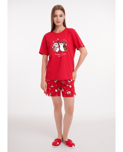 CLE LP15-1202 Набор одежды жен. Конфетти, красный/молочный