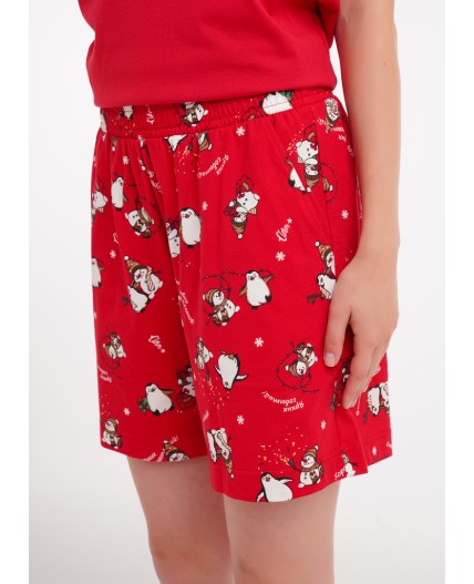 CLE LP15-1202 Набор одежды жен. Конфетти, красный/молочный