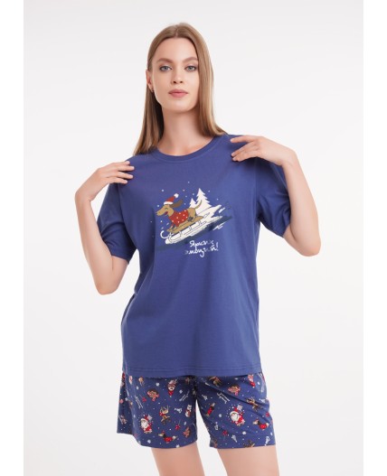 CLE LP15-1202/1 Набор одежды жен. Конфетти, т.синий/красный