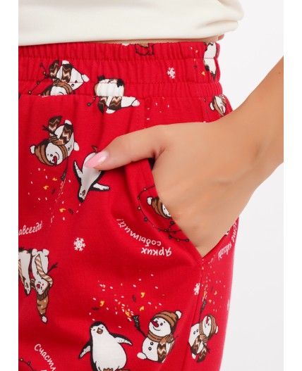 CLE LP15-1202/2 Набор одежды жен. Конфетти, молочный/красный